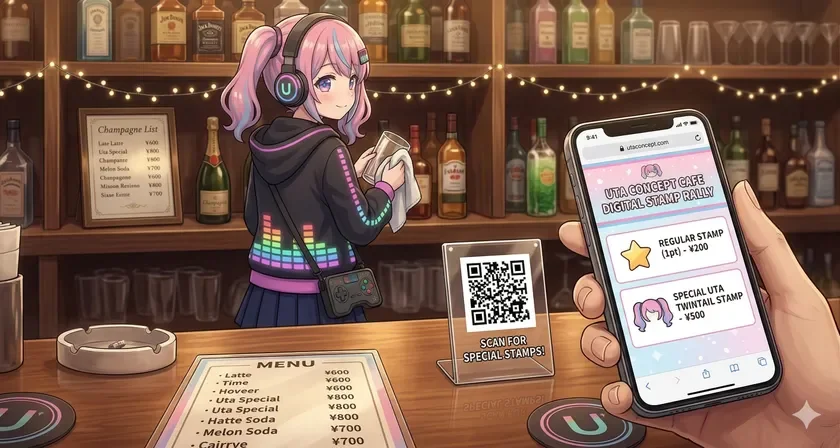 二次元コードからアクセス