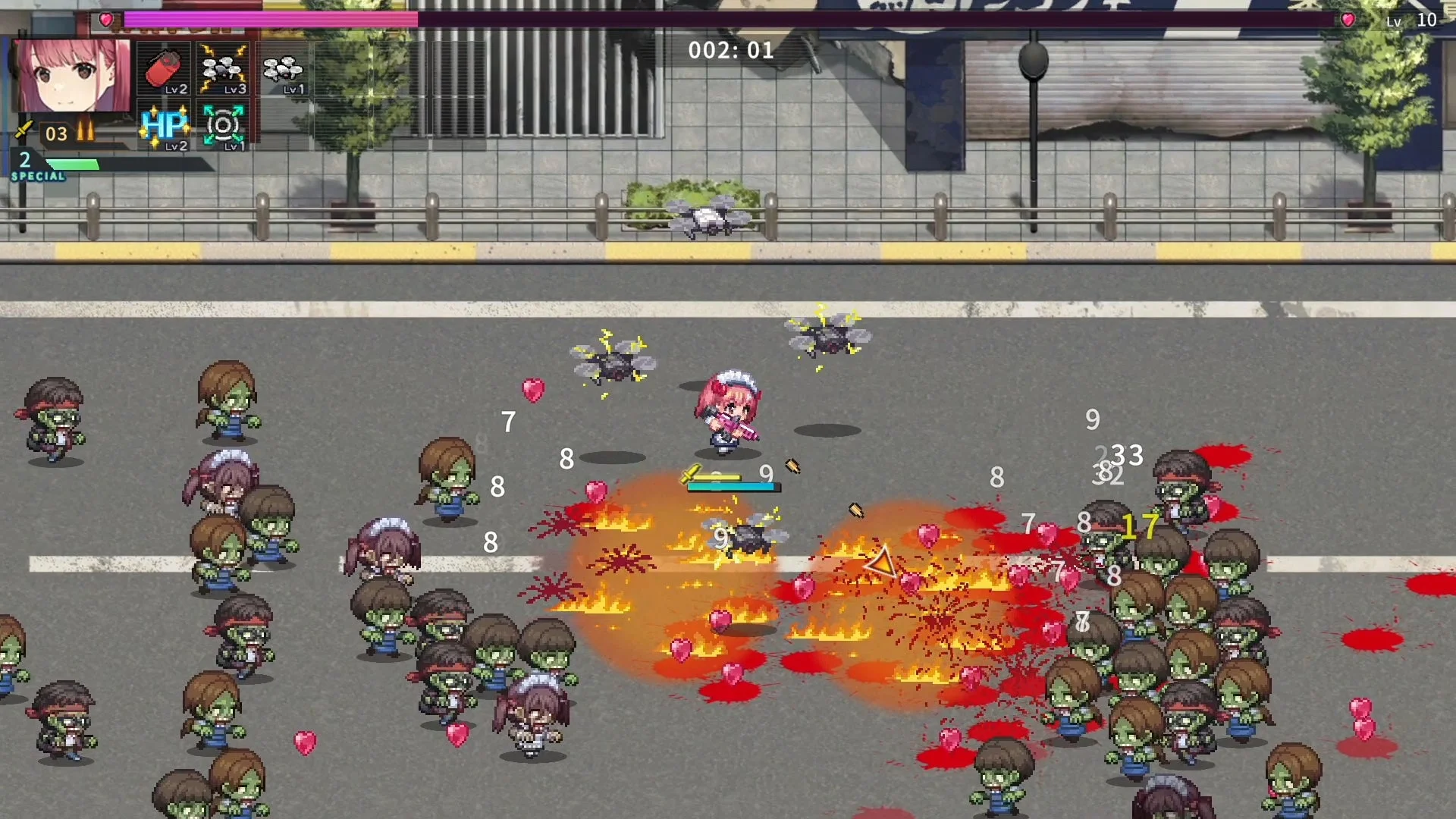 ゲームプレイ画面 (スキル)