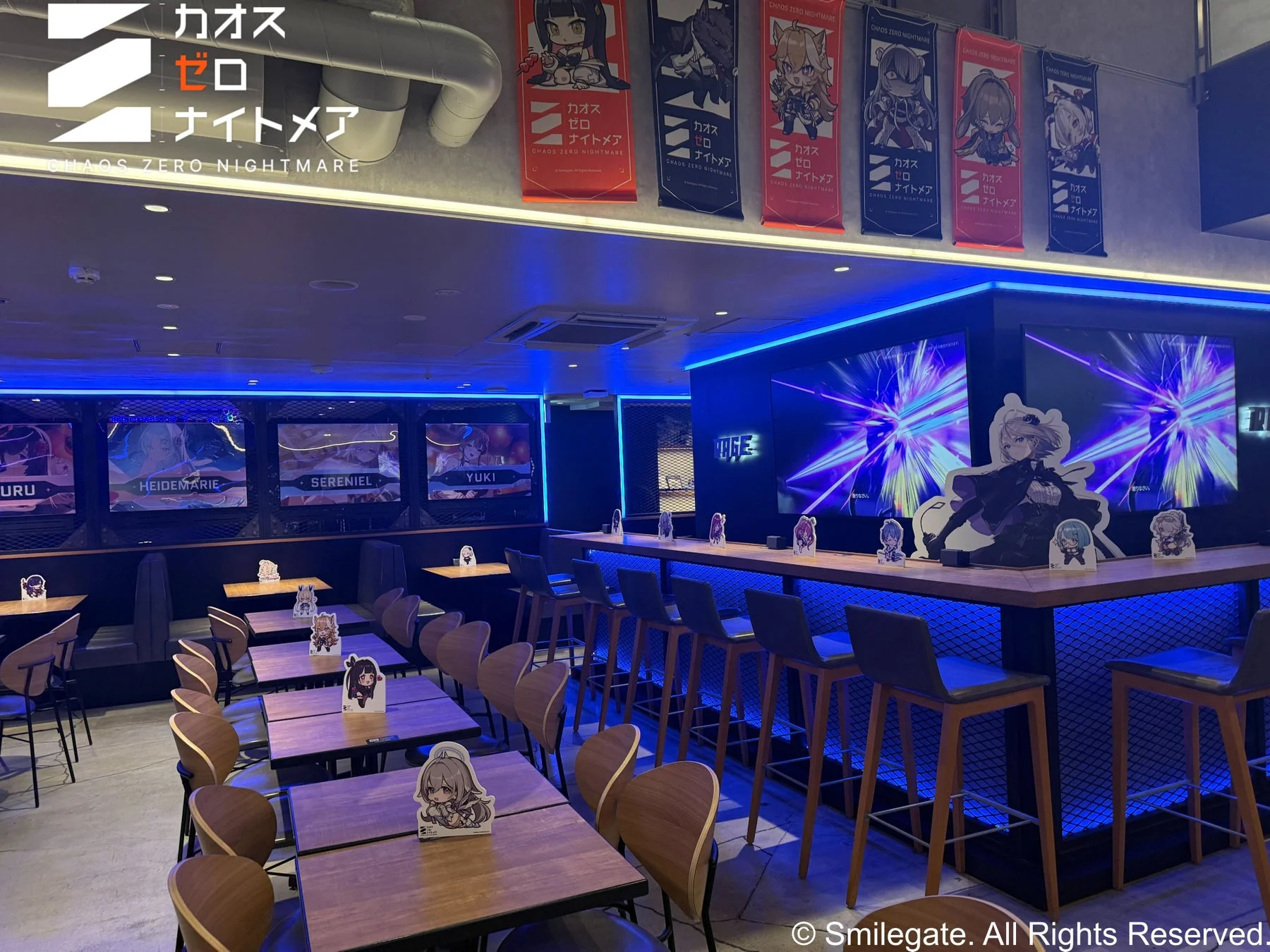 コラボカフェの店内風景
