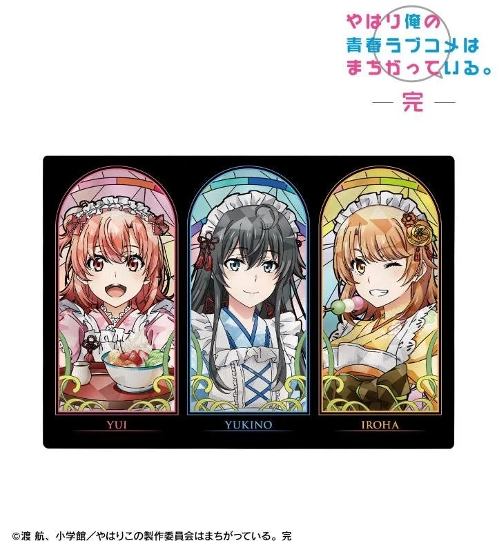 描き下ろし 集合 和風メイド服ver. Aure Glass A6メタルアートパネル