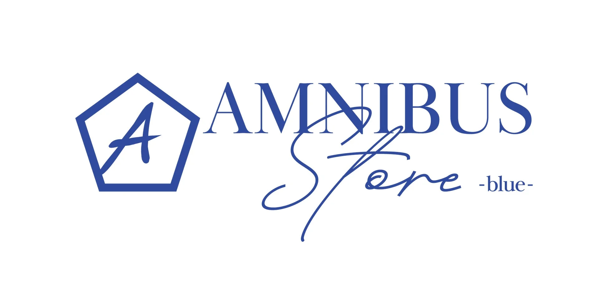 AMNIBUS Store -blue- ロゴ