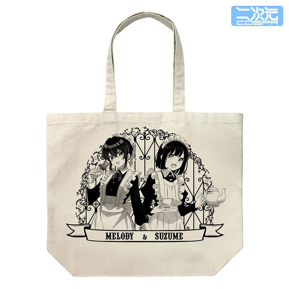 描き下ろし メロディ・ウェーブ×橘スズメ ラージトート