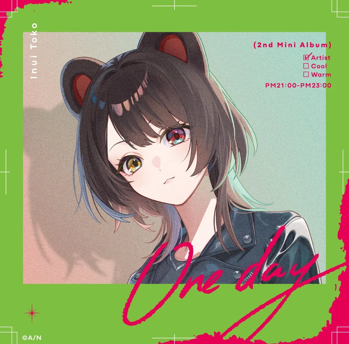戌亥とこ 2nd Mini Album One day 通常盤ジャケット