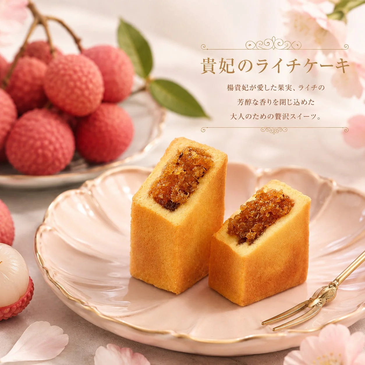 楊貴妃が愛した果実のライチケーキ