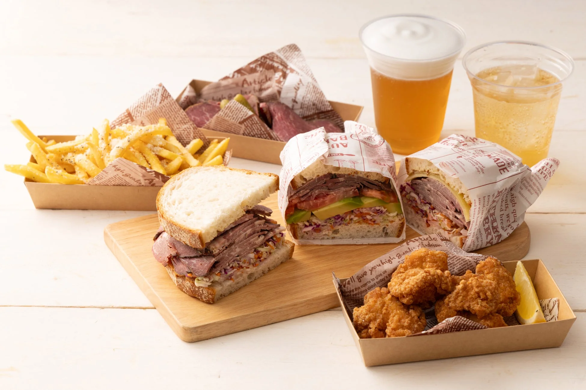 HIBIYA SUMMER DINERのサンドイッチブースメニュー