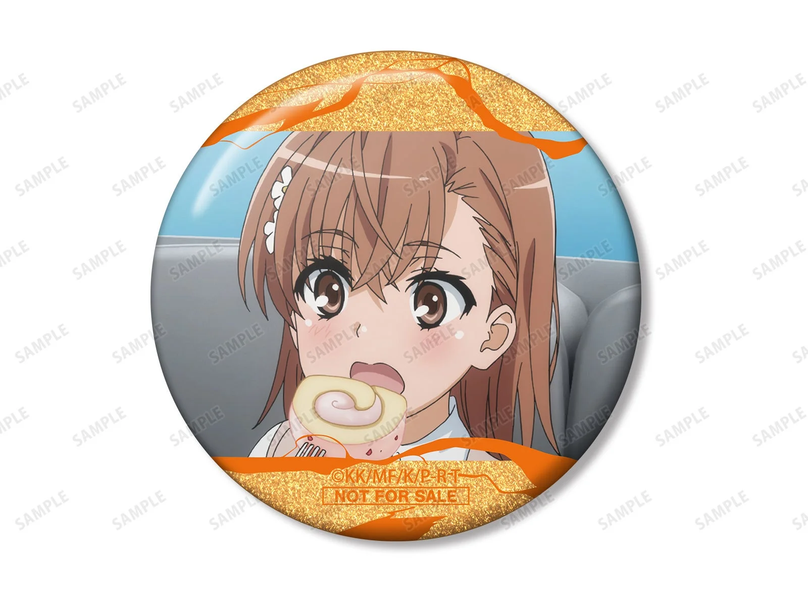 御坂美琴 場面写グリッター缶バッジ イベント限定特典