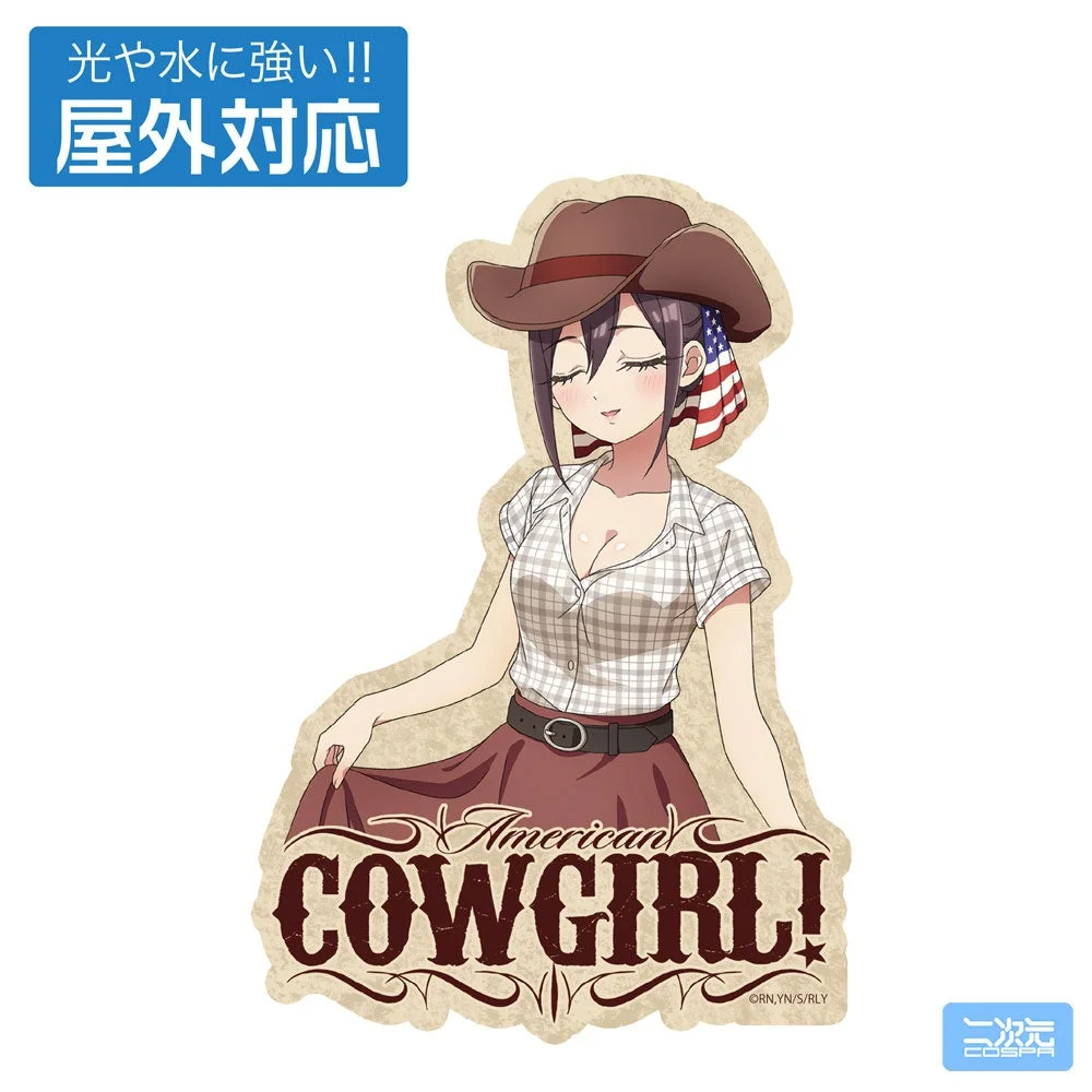 描き下ろし 銘戸芽衣 屋外対応ステッカー カウガールVer.