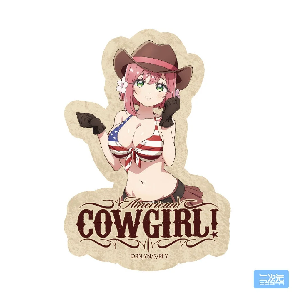 描き下ろし 花園羽香里 ミニステッカーセット カウガールVer.