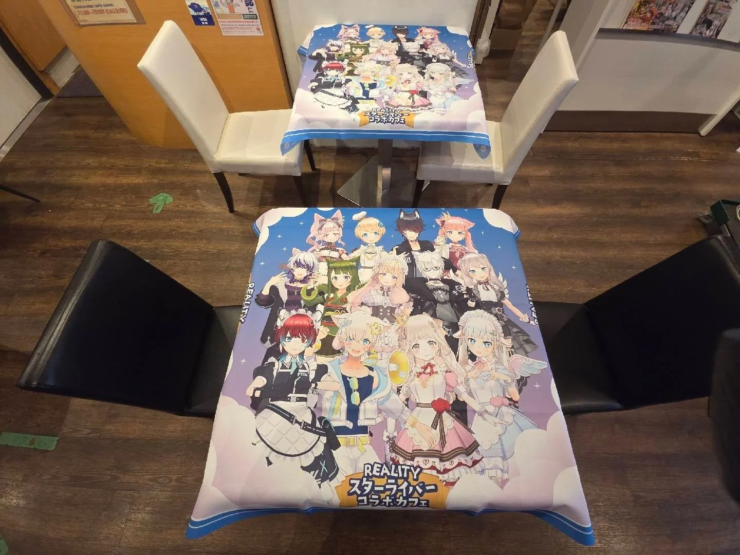 REALITY スターライバー コラボカフェの店内風景