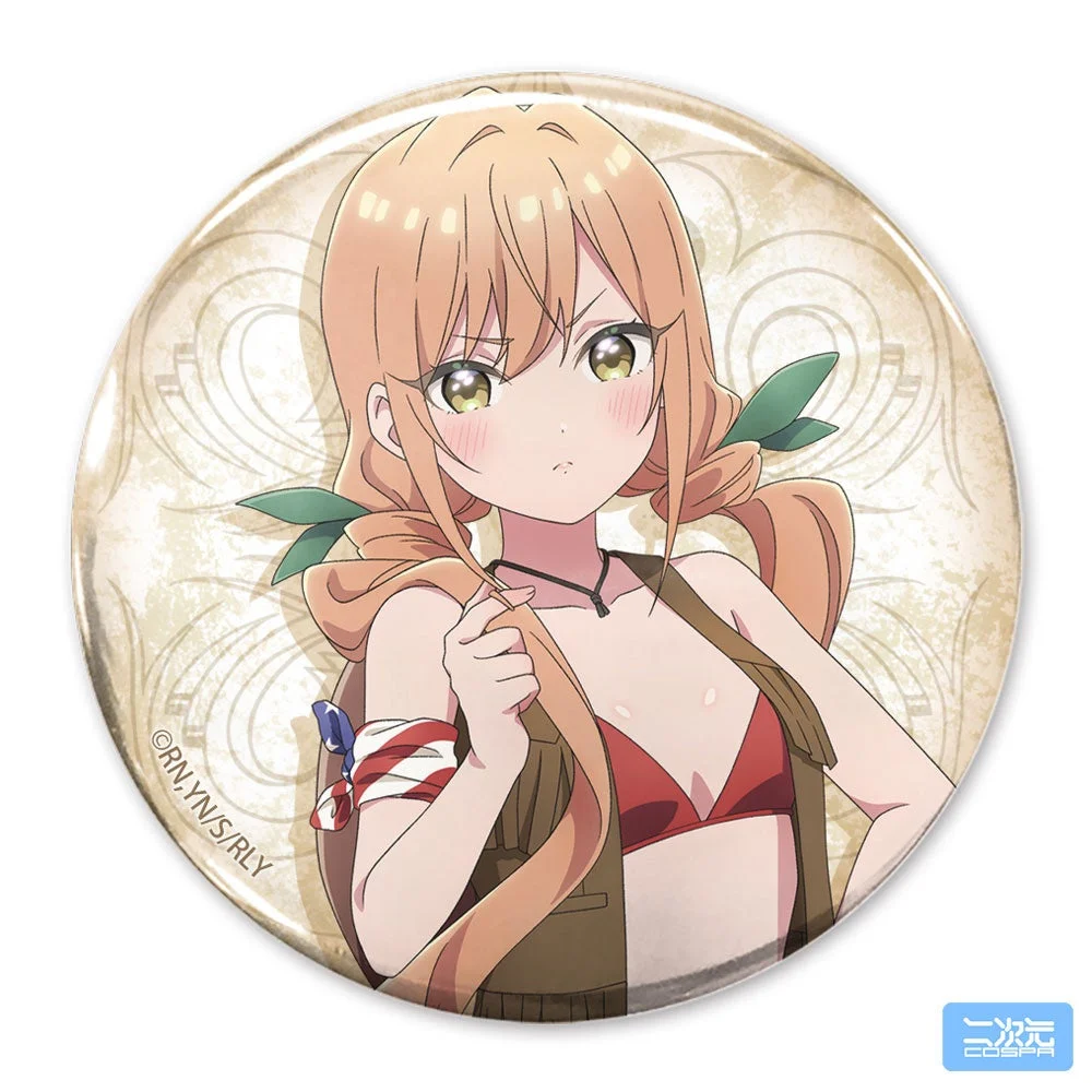 描き下ろし 院田唐音 65mm缶バッジ カウガールVer.