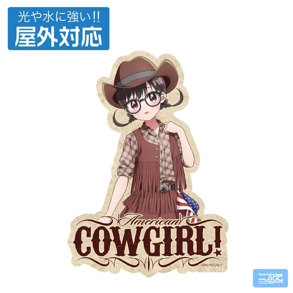 描き下ろし 伊院知与 屋外対応ステッカー カウガールVer.