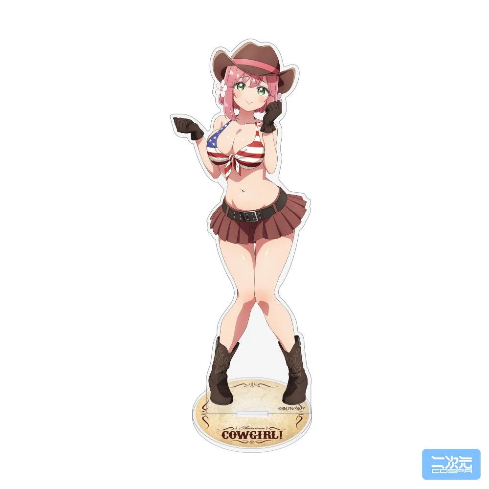 描き下ろし 花園羽香里 アクリルスタンド（大） カウガールVer.