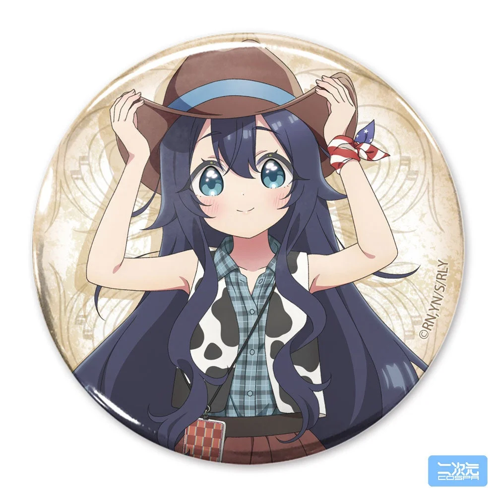 描き下ろし 好本 静 65mm缶バッジ カウガールVer.