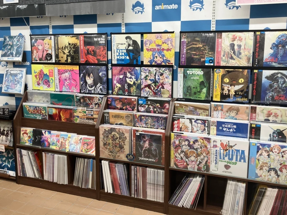 レコードコーナーの様子
